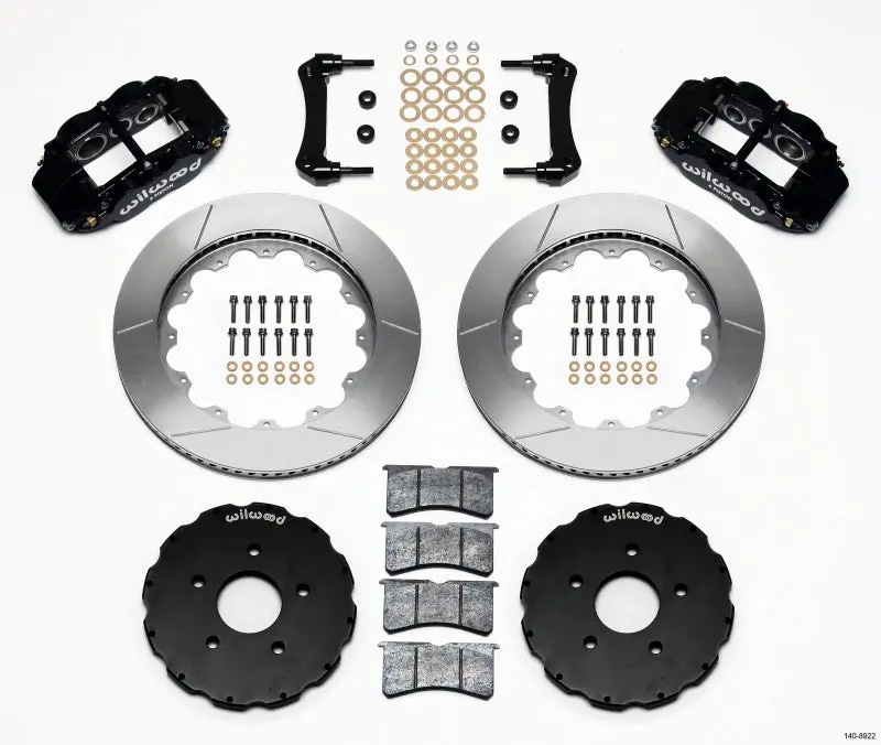 Wilwood Narrow Superlite 6R Front Hat Kit 14.00In For 2005-2013 Corvette C6 1