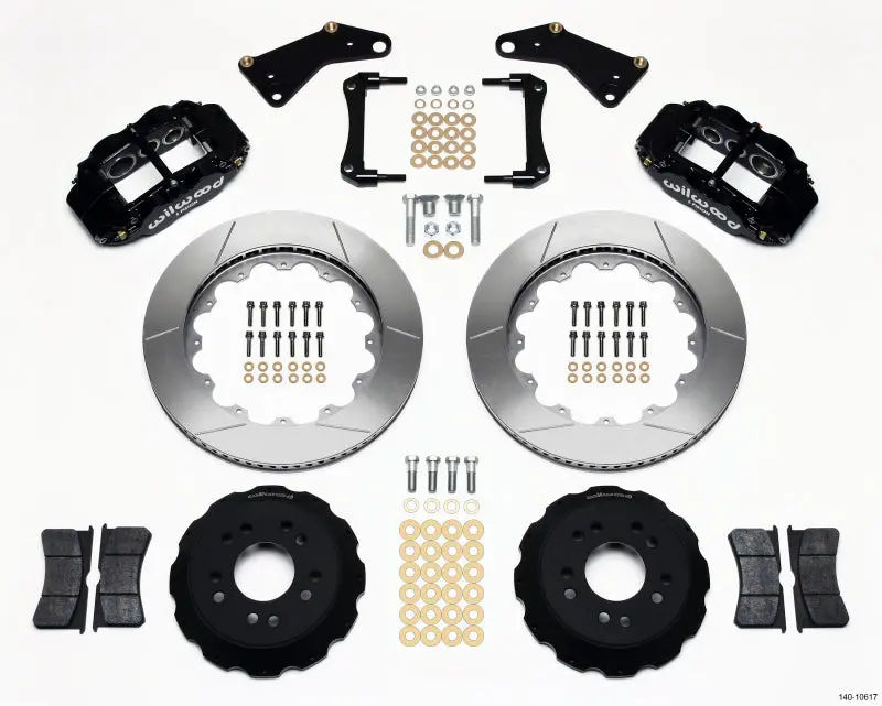 Wilwood Narrow Superlite 6R Front Hat Kit 14.00In For 65-82 Corvette C2/C3 1
