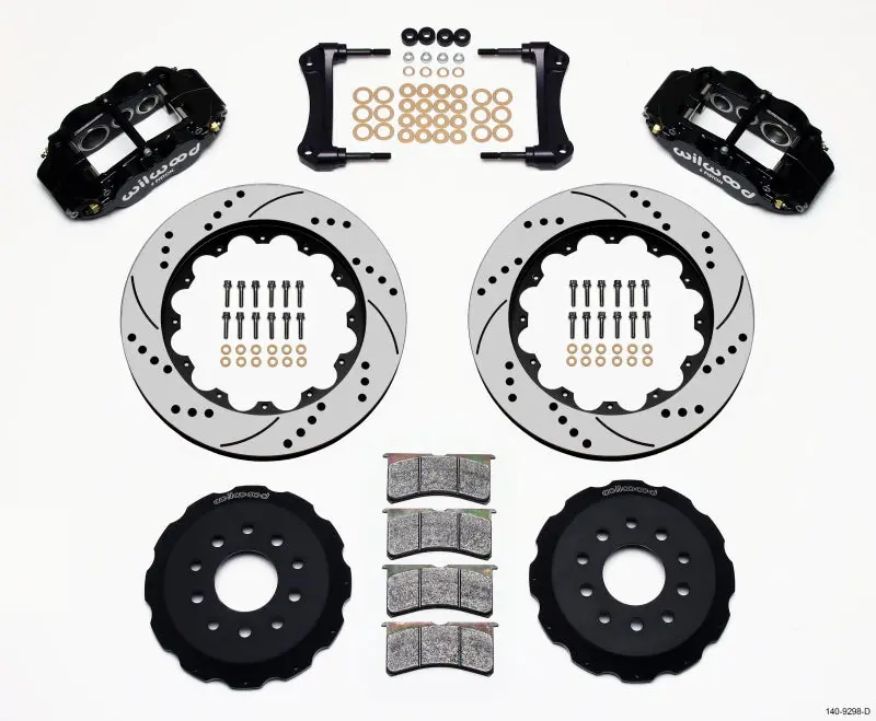 Wilwood Narrow Superlite 6R Front Hat Kit 14In Drilled 88-93 Corvette C4 1