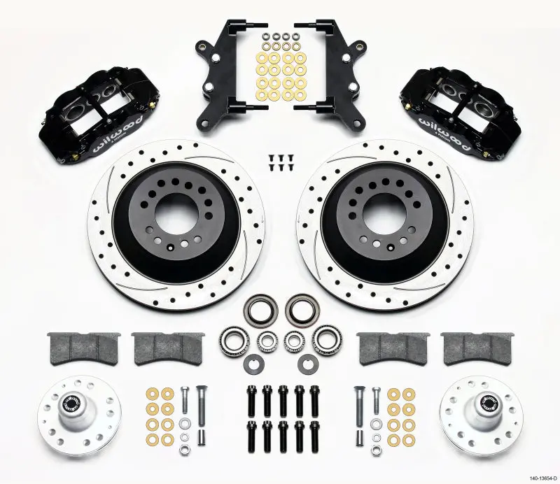Wilwood Narrow Superlite 6R Front Hub & 1Pc Rtr Kit 12.88In Dril For 1960-1968 Ford Mercury Full Size Vehicles 1