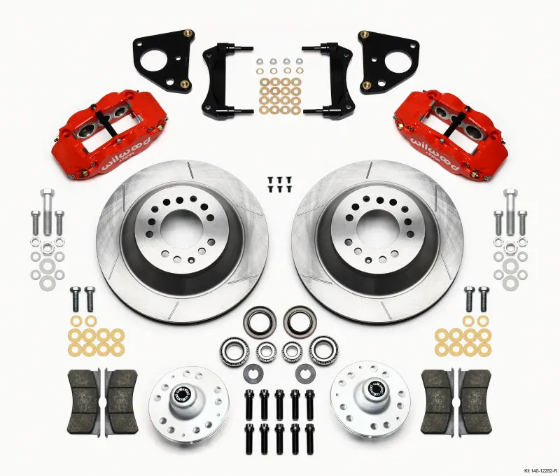 Wilwood Narrow Superlite 6R Front Hub & 1Pc Rtr Kit 12.88In Red For 62-72 Dodge Charger, Challenger, Coronet, Road Runner 1