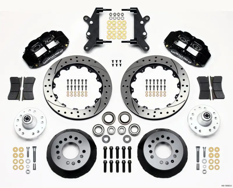 Wilwood Narrow Superlite 6R Front Hub Kit 12.88In Drilled 1960-1968 Ford/Mercury Full Size/Galaxie 1