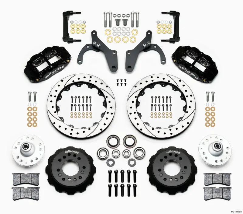 Wilwood Narrow Superlite 6R Front Hub Kit 12.88In Drilled 59-64 Chevy Impala 63-64 Corvette 1