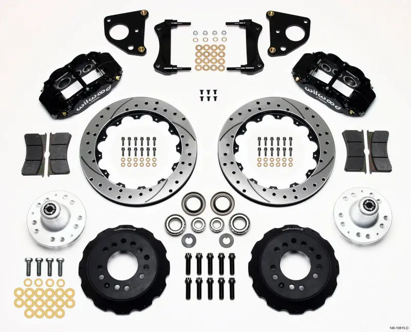Wilwood Narrow Superlite 6R Front Hub Kit 12.88In Drilled 62-72 Cdp B & E Body-Drum For Dodge Challenger Charger Coronet Road Runner 1