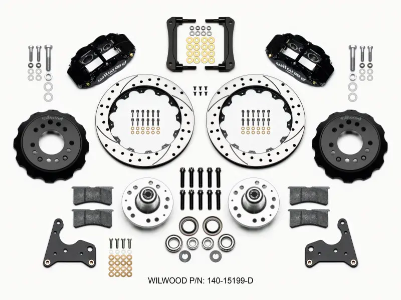 Wilwood Narrow Superlite 6R Front Hub Kit 12.88In Drilled For 65-72 Chrysler 300/New Yorker/Newport/Plymouth Fury 1