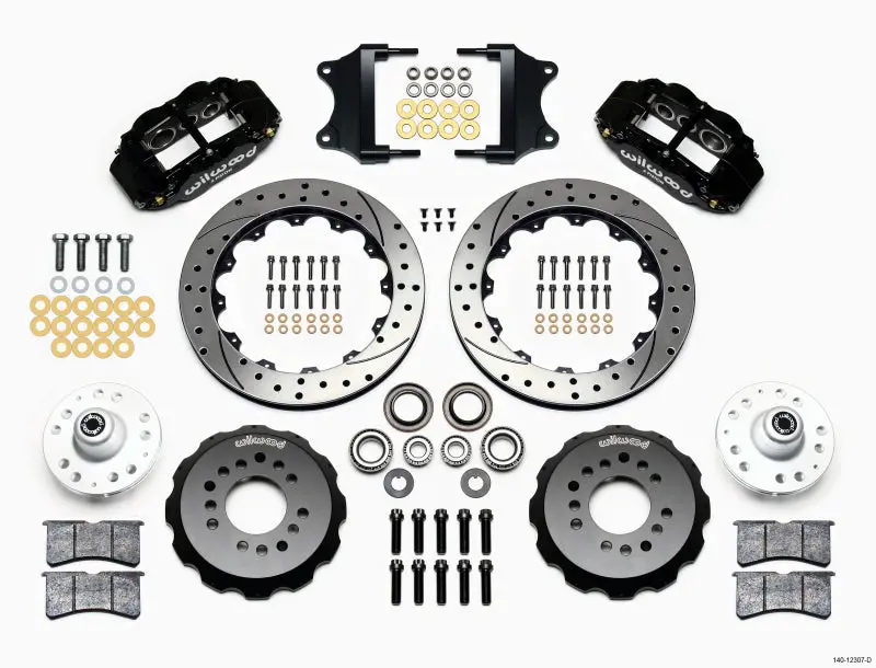 Wilwood Narrow Superlite 6R Front Hub Kit 12.88In For 1955-1957 Chevrolet Bel Air 1
