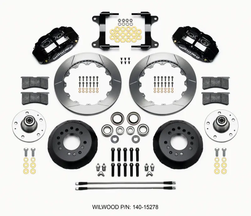 Wilwood Narrow Superlite 6R Front Hub Kit 12.88In For 82-92 Camaro Firebird 1