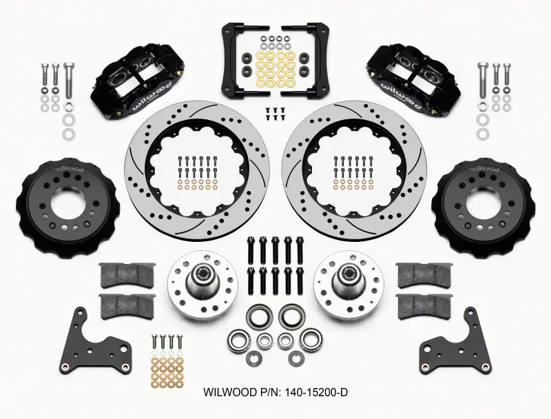 Wilwood Narrow Superlite 6R Front Hub Kit 14.00In Drilled For 1965-1972 Chrysler 300/New Yorker/Newport/Town & Country/Plymouth Fury 1
