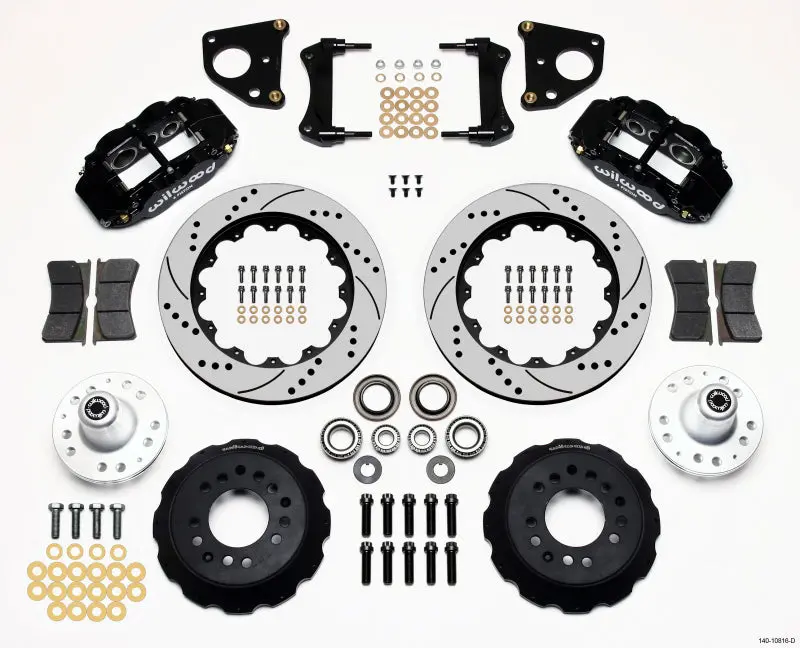 Wilwood Narrow Superlite 6R Front Hub Kit 14.00In Drilled For 62-72 Dodge B & E Body Models 1