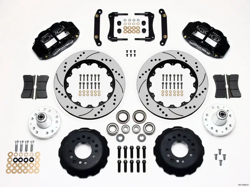 Wilwood Narrow Superlite 6R Front Hub Kit 14.00In Drilled For 79-81 Camaro 1