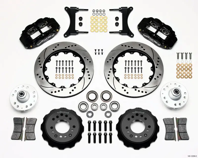Wilwood Narrow Superlite 6R Front Hub Kit 14.00In Drilled For 79-87 Gm G Body 2
