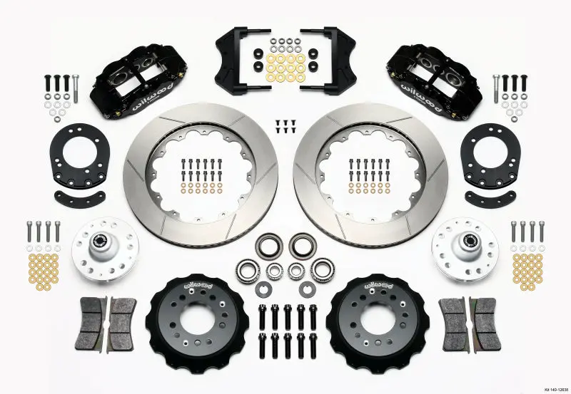 Wilwood Narrow Superlite 6R Front Hub Kit 14.00In For 1965-1969 Mustang Drum Spindle 1
