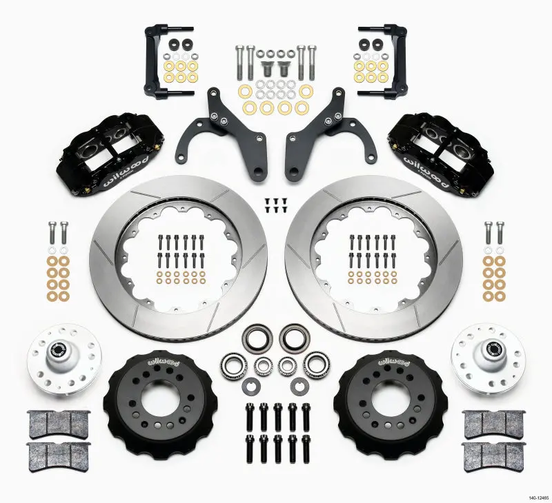 Wilwood Narrow Superlite 6R Front Hub Kit 14.00In For 59-64 Chevy Impala And 63-64 Corvette 1