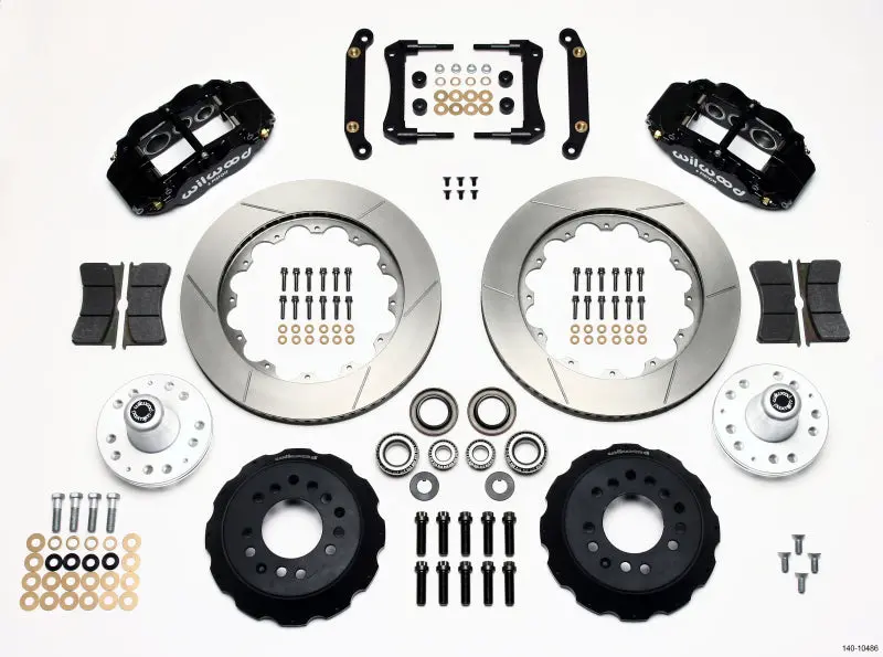 Wilwood Narrow Superlite 6R Front Hub Kit 14.00In For 70-78 Camaro 1