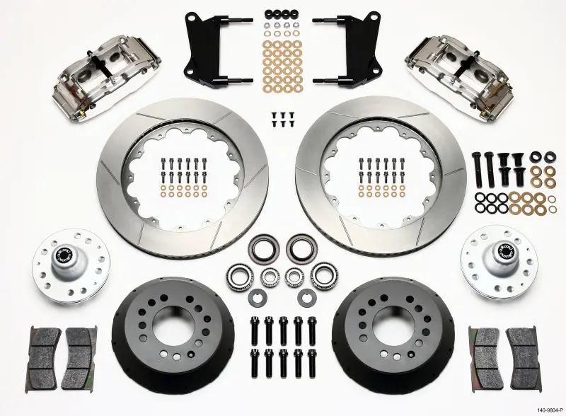 Wilwood Narrow Superlite 6R Front Hub Kit 14.00In Polished For 67-69 Camaro 64-72 Nova And Chevelle 1