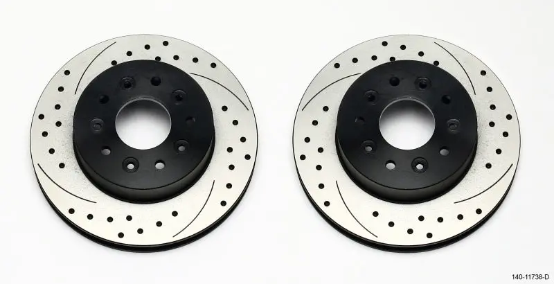 Wilwood Rotor Kit Front-Drilled 65-82 Corvette C2/C3 1Pc Rotors 1