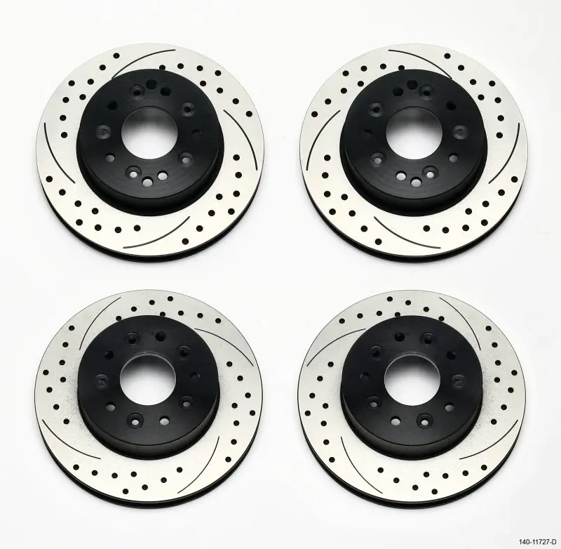Wilwood Rotor Kit Front/Rear-Drilled 65-82 Corvette C2/C3 1Pc Rotors 1