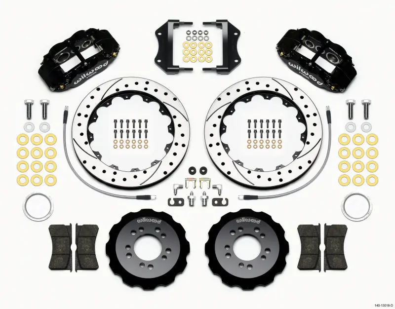 Wilwood Superlite 6R Front Hat Kit 12.88Inch Drilled 2013-Up Ford Focus St 1