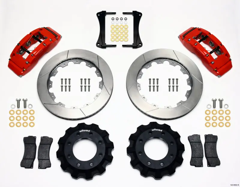 Wilwood Tc6r Front Brake Kit With 16.00In Red Calipers For 1999-2014 Gm Truck/Suv 1500 1