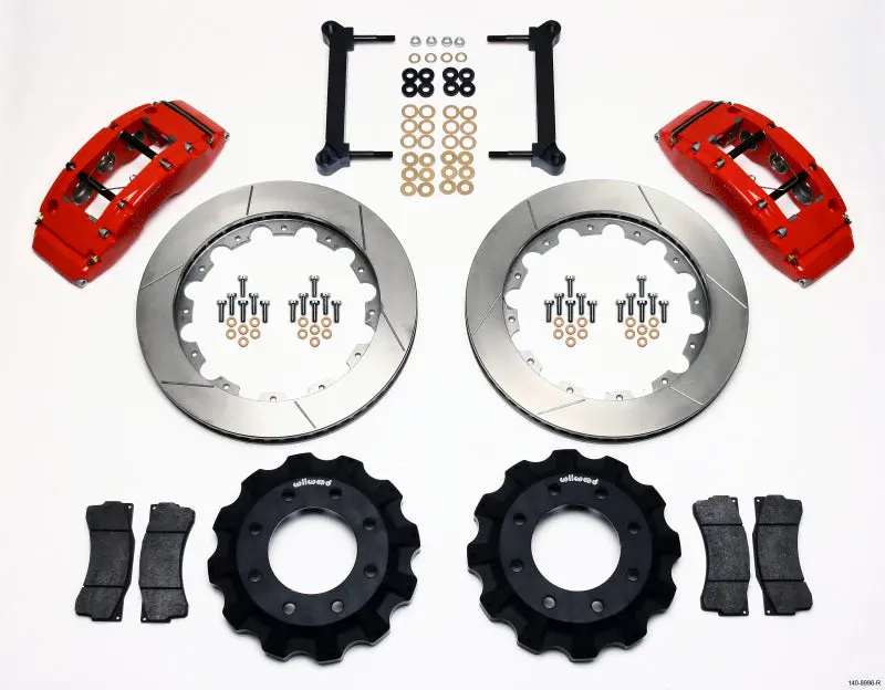 Wilwood Tc6r Front Kit 16.00In Red For 1999-2010 Gm H2 Truck/Suv 2500 1