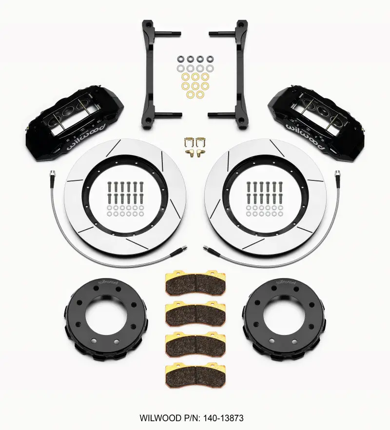 Wilwood Tx6r Front Kit 15.00In Black For 2011-2015 Gm Truck Suv 2500 1
