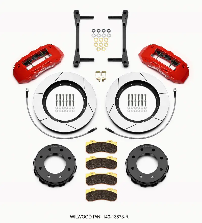 Wilwood Tx6r Front Kit 15.00In Red For 2011-2015 Gm Truck/Suv 2500 1