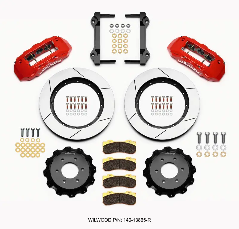 Wilwood Tx6r Front Kit 15.50In Red For 2010-2015 Ford F150 6 Lug 1