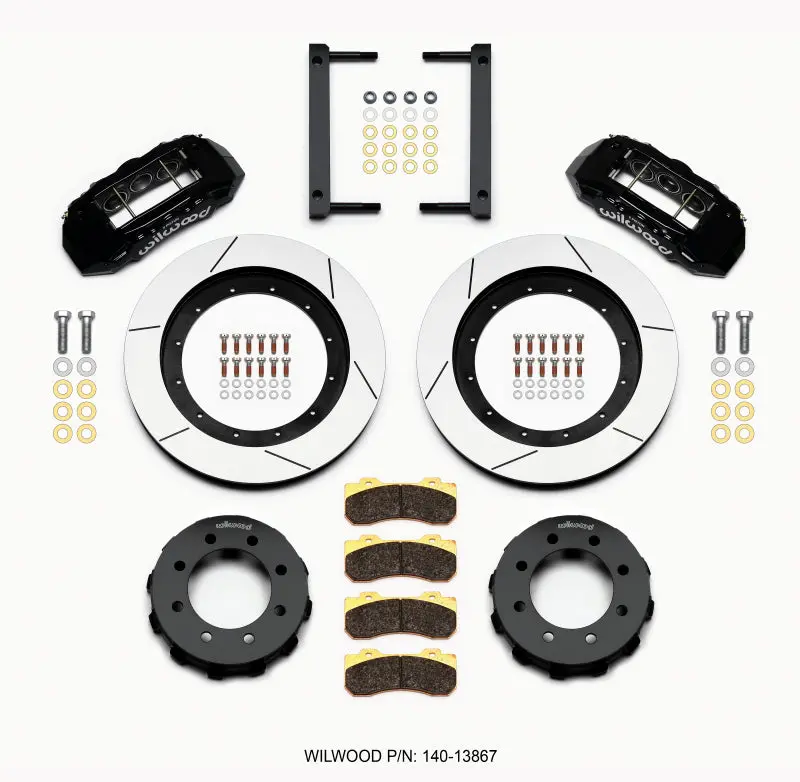 Wilwood Tx6r Front Kit 16.00 In. Black For 2005–2012 Ford F250/F350 4Wd 1