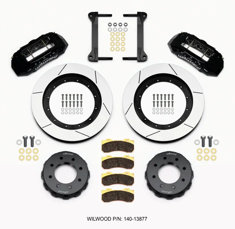 Wilwood Tx6r Front Kit 16.00In Black For 1999-2010 Gm H2 Truck/Suv 2500 1