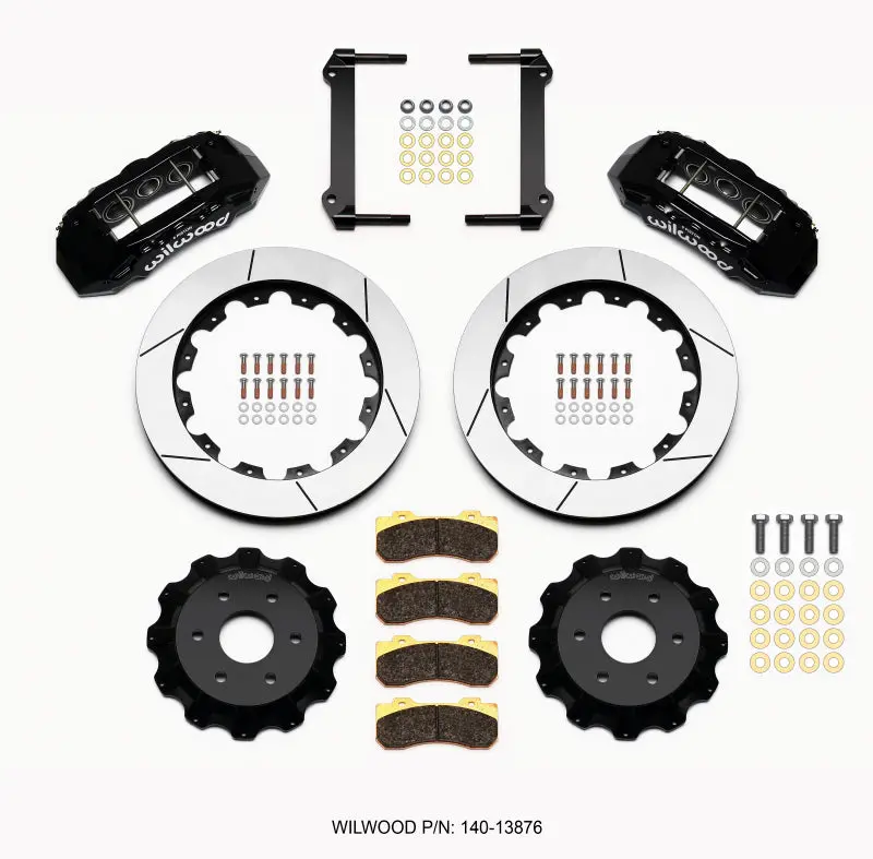 Wilwood Tx6r Front Kit 16.00In Black For 1999-2014 Gm Truck Suv 1500 1