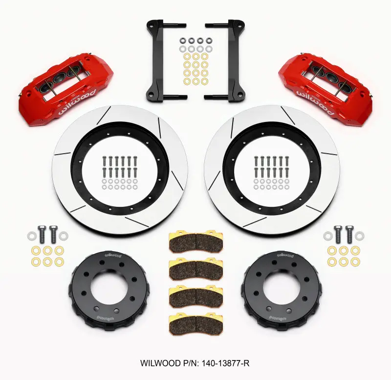 Wilwood Tx6r Front Kit 16.00In Red For 1999-2010 Gm H2 Truck Suv 2500 1