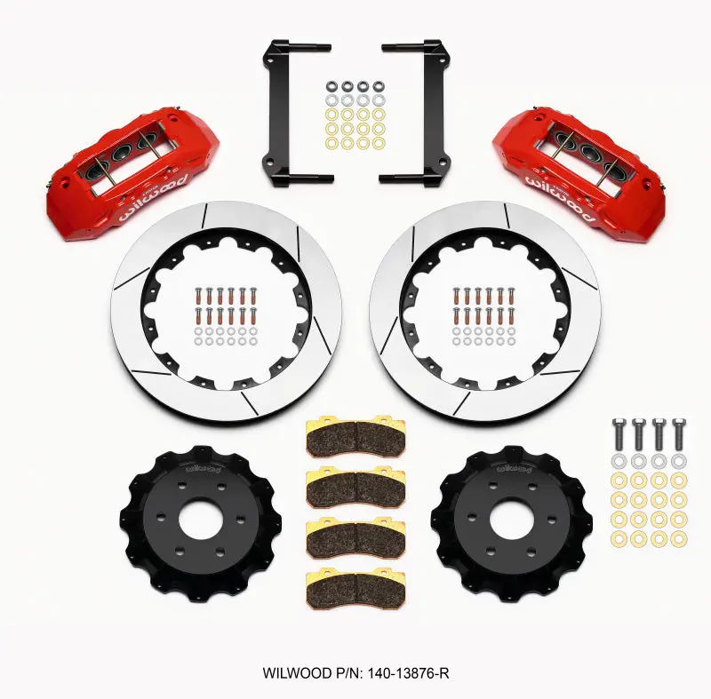 Wilwood Tx6r Front Kit 16.00In Red For 1999-2014 Gm Truck/Suv 1500 1