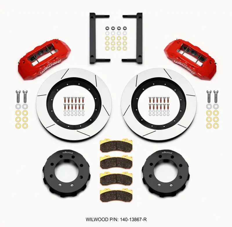 Wilwood Tx6r Front Kit For 2005–2012 Ford F250/F350 4Wd – 16.00 In. Red 1