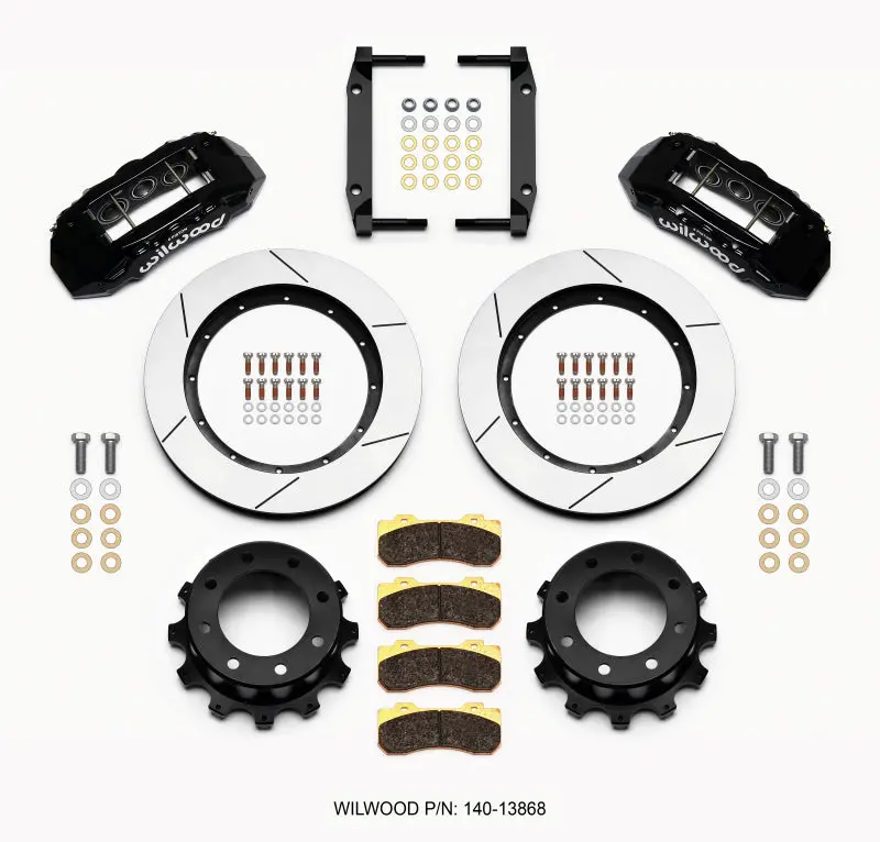 Wilwood Tx6r Rear Kit 15.50In Black For 2005-2012 Ford F250/F350 4Wd 1