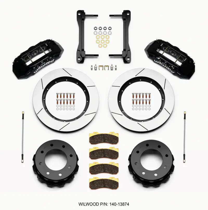 Wilwood Tx6r Rear Kit 15.50In Black For 2011-2015 Gm Truck/Suv 2500 1