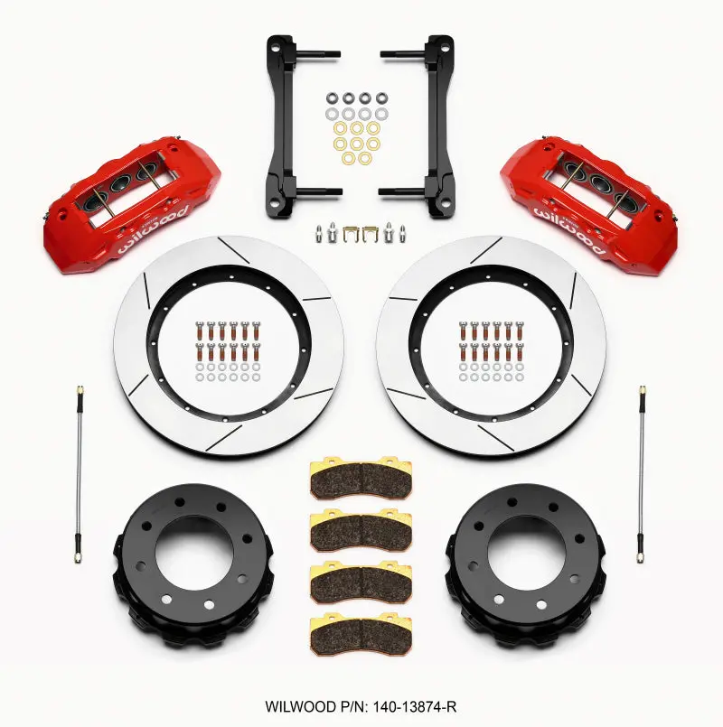 Wilwood Tx6r Rear Kit 15.50In Red For 2011-2015 Gm Truck/Suv 2500 1