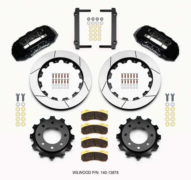 Wilwood Tx6r Rear Kit 16.00In Black For 1999-2010 Gm H2 2500 1