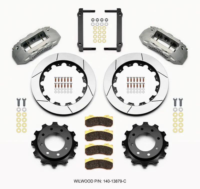 Wilwood Tx6r Rear Kit 16.00In Clear Ano 1999-2010 Gm Truck 2500 Hd 4.84 Center 1