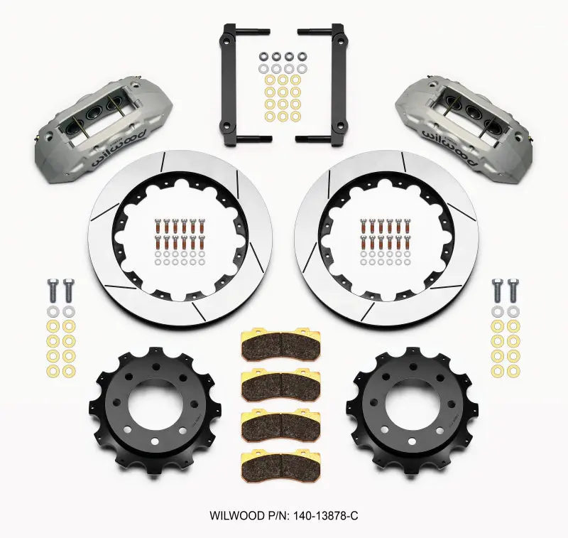 Wilwood Tx6r Rear Kit 16.00In Clear Ano For 1999-2010 Gm H2 2500 1