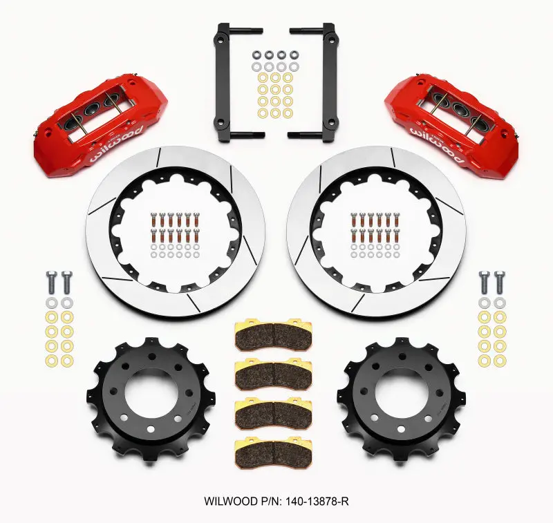 Wilwood Tx6r Rear Kit 16.00In Red For 1999-2010 Gm H2 / 2500 1