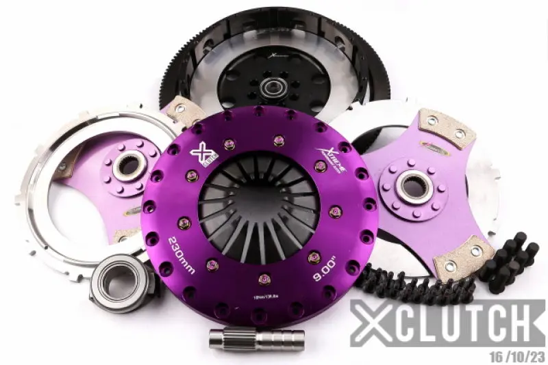 Xclutch 17-21 Honda Civic Type R 2.0L 9 Inch Twin Solid Ceramic Clutch Kit 1