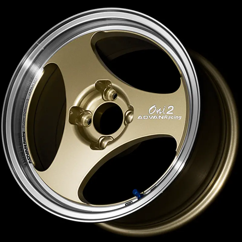 Advan Oni2 15X5.5 Inch Lightweight Alloy Wheel – 4X100 Pcd, +38 Offset, 63Mm Bore, Champagne Gold Machined Finish 1