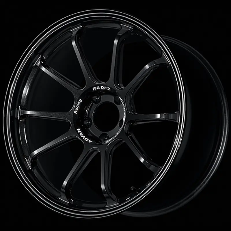 Advan Rz-Df2 19X8.5 / +45 Offset / 5-114.3 / 73Mm Bore / Racing Titanium Black 1