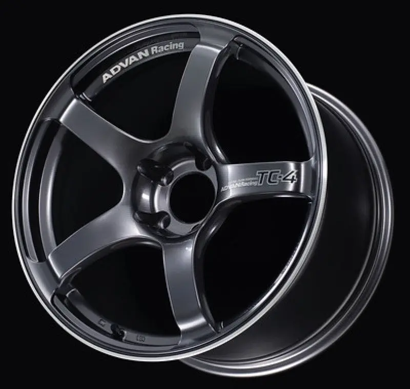 Advan Tc4 17X9.0 +35 5-114.3 Racing Gunmetallic & Ring Wheel 1