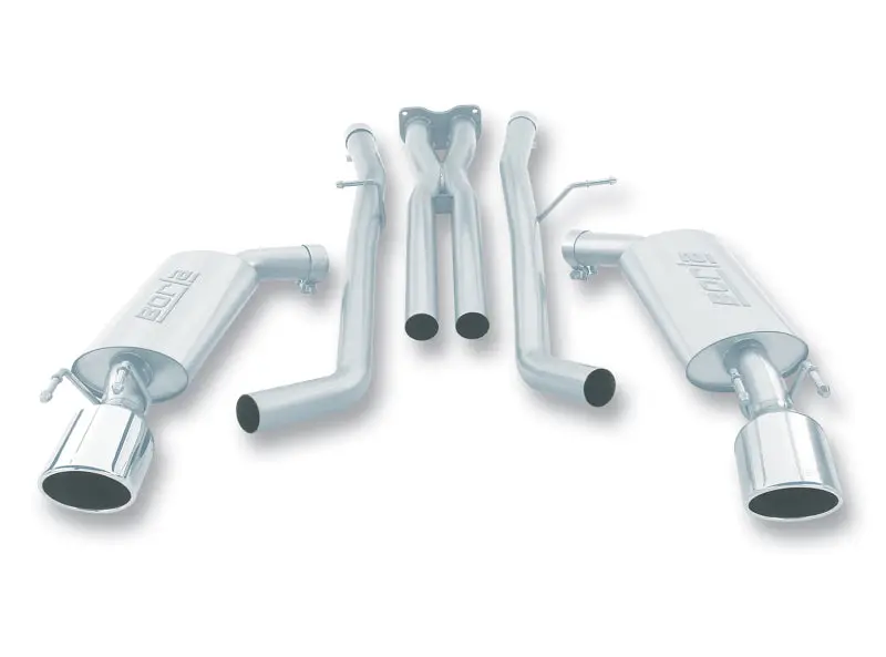 Borla Cat-Back Exhaust System For 2005–2006 Pontiac Gto Coupe: 6.0L V8, Compatible With 4-Speed/6-Speed At Or Mt, Rwd Ss Model With Inxin Pipe 1