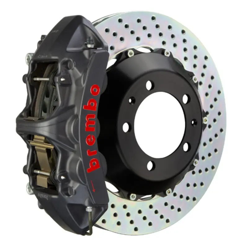 Brembo 92-98 318I/325I (Excl. Xdrive) Front Gts Bbk 6 Piston Cast 355X32 2Pc Rotor Drilled-Black Ha 1