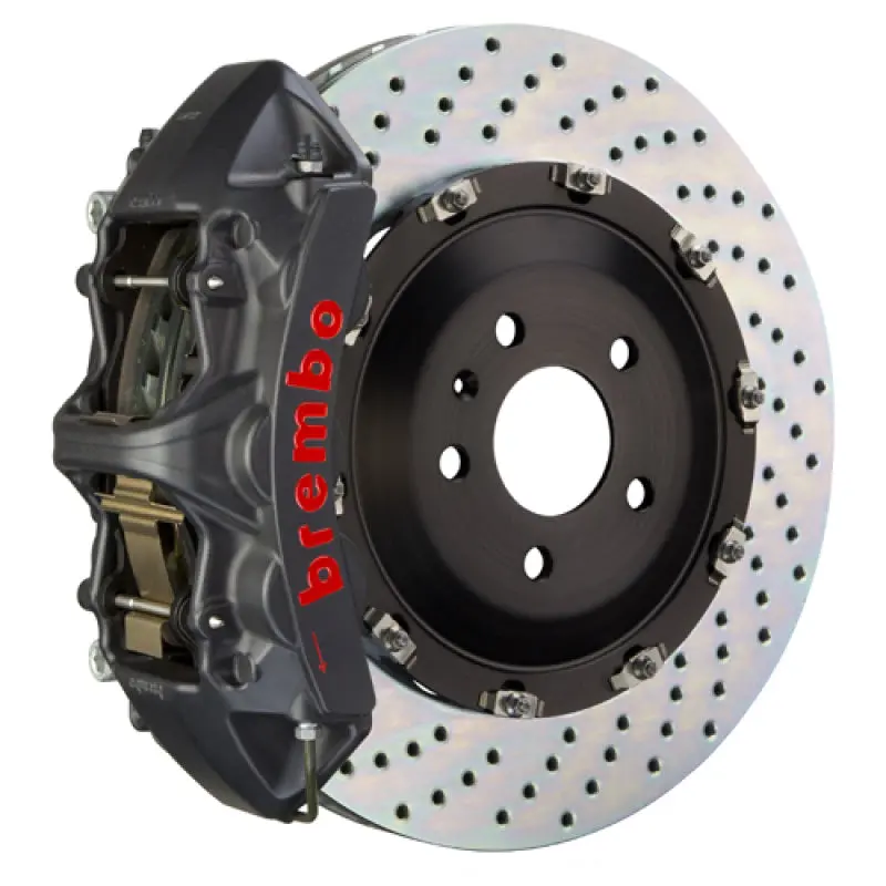 Brembo Gts Big Brake Kit For 2014–2020 Jaguar F-Type S (Excluding Rwd) – Front, 6-Piston Calipers, 405X34Mm Drilled Rotors 1