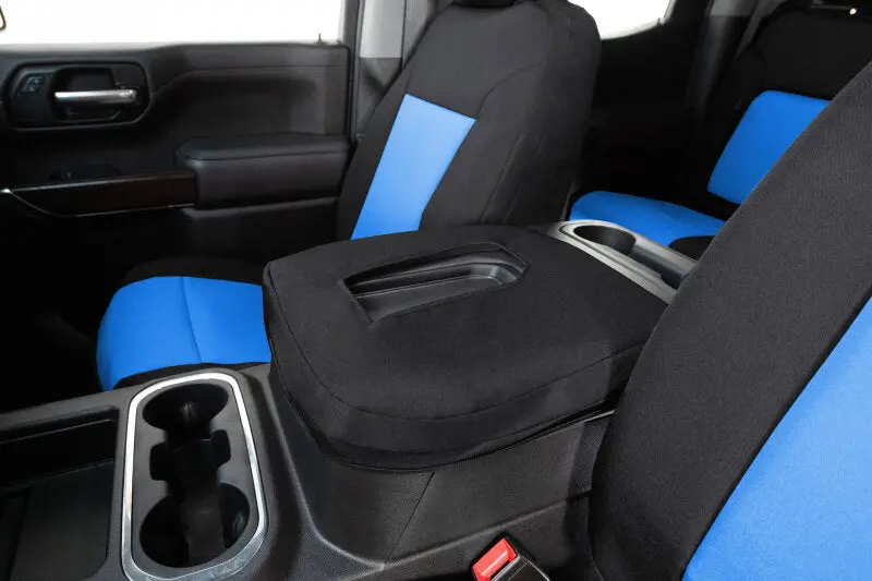 Covercraft Endura Precisionfit Second-Row Seat Covers For 2019–2024 Dodge Ram 1500 – Blue/Black 1