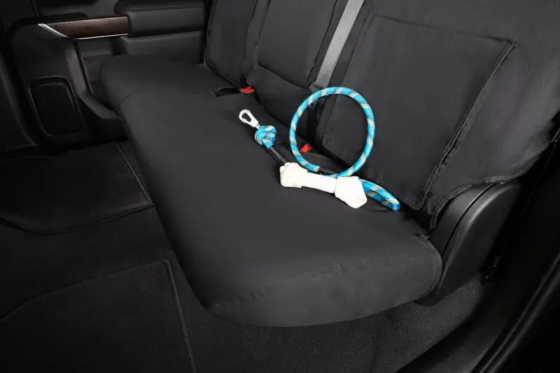 Covercraft Polycotton Seatsaver Covers – Custom Fit For Second Row Seats In 2019–2024 Chevrolet Silverado – Charcoal 1