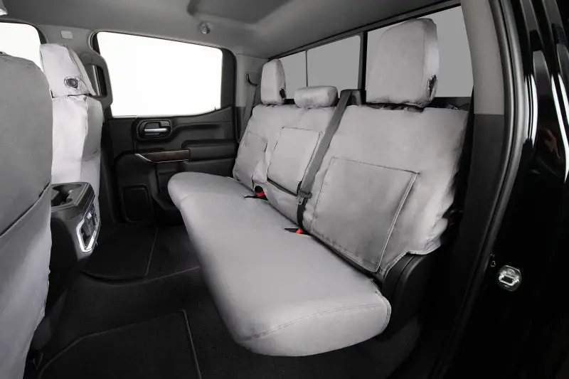 Covercraft Polycotton Seatsaver — Custom-Fit Second Row Covers For 2020–2024 Toyota Highlander (Grey) 1